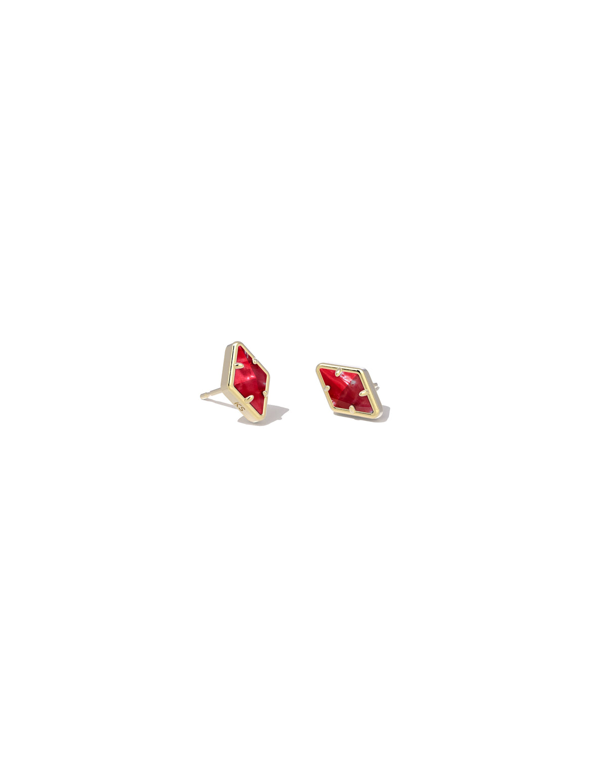 Kinsley Stud Earrings in Gold Raspberry Illusion by Kendra Scott-Lemons and Limes Boutique