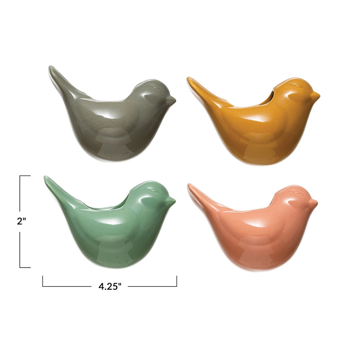 Stoneware Bird Vase with Magnet in 4 Colors--Lemons and Limes Boutique