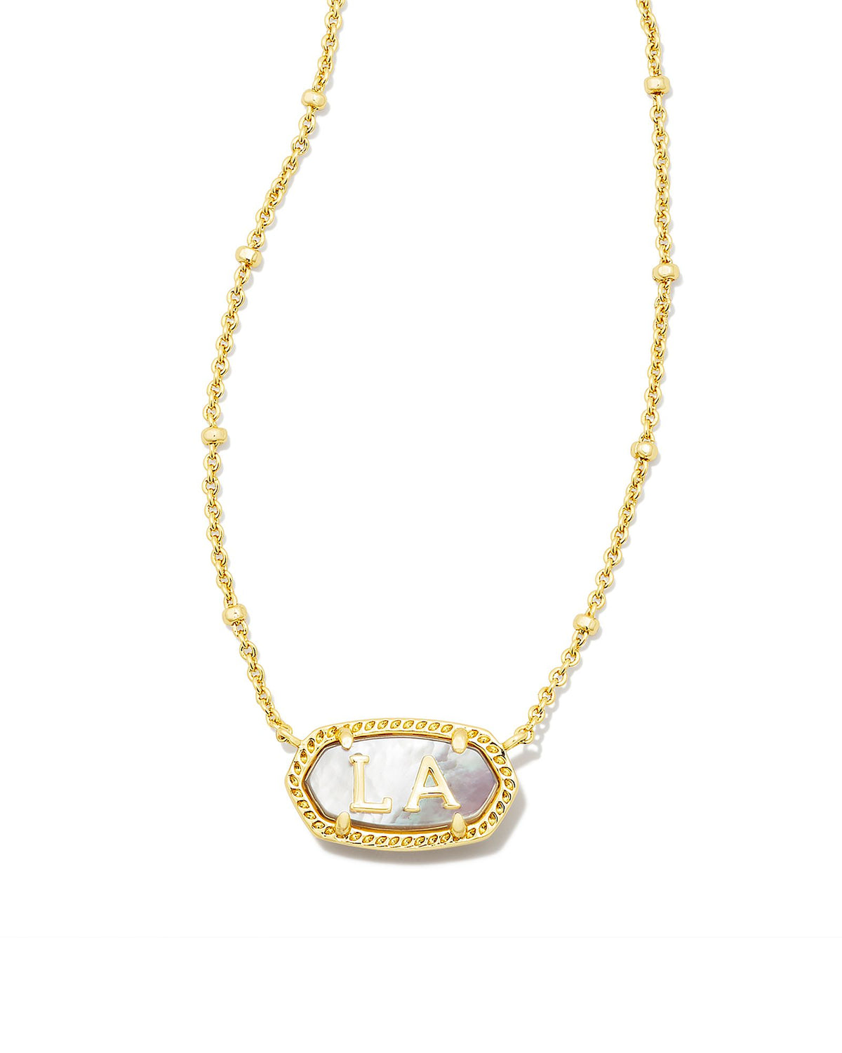 Elisa Louisiana Necklace in Gold Ivory Mother of Pearl by Kendra Scott-Lemons and Limes Boutique