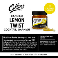 Lemon Twist in Syrup 10.9 oz by Collins--Lemons and Limes Boutique