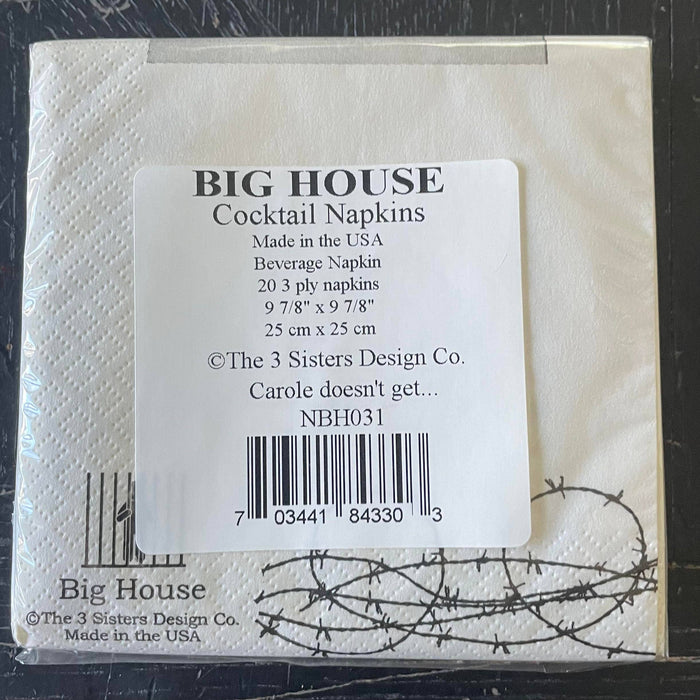 Big House Cocktail Napkins, Diane thought drinking...-Lemons and Limes Boutique
