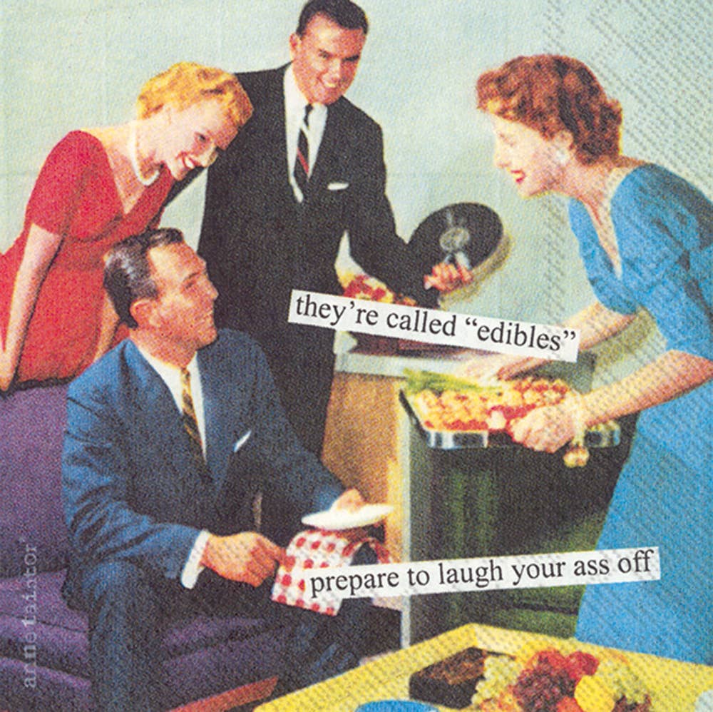 Paper Cocktail Napkins Pack of Anne Taintor Edibles-Lemons and Limes Boutique