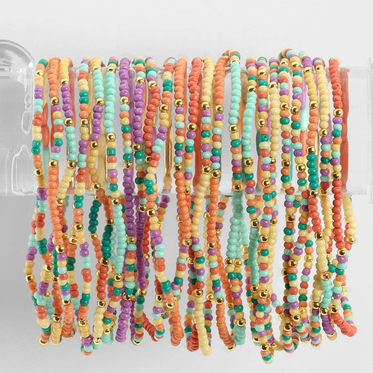 Stretch Seed Bead Bracelets in Assorted Colors