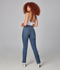 Kate High Rise Straight Jeans in Rugged Classic Blue--Lemons and Limes Boutique