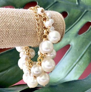Pearl Bauble Bracelets in Gold-Lemons and Limes Boutique