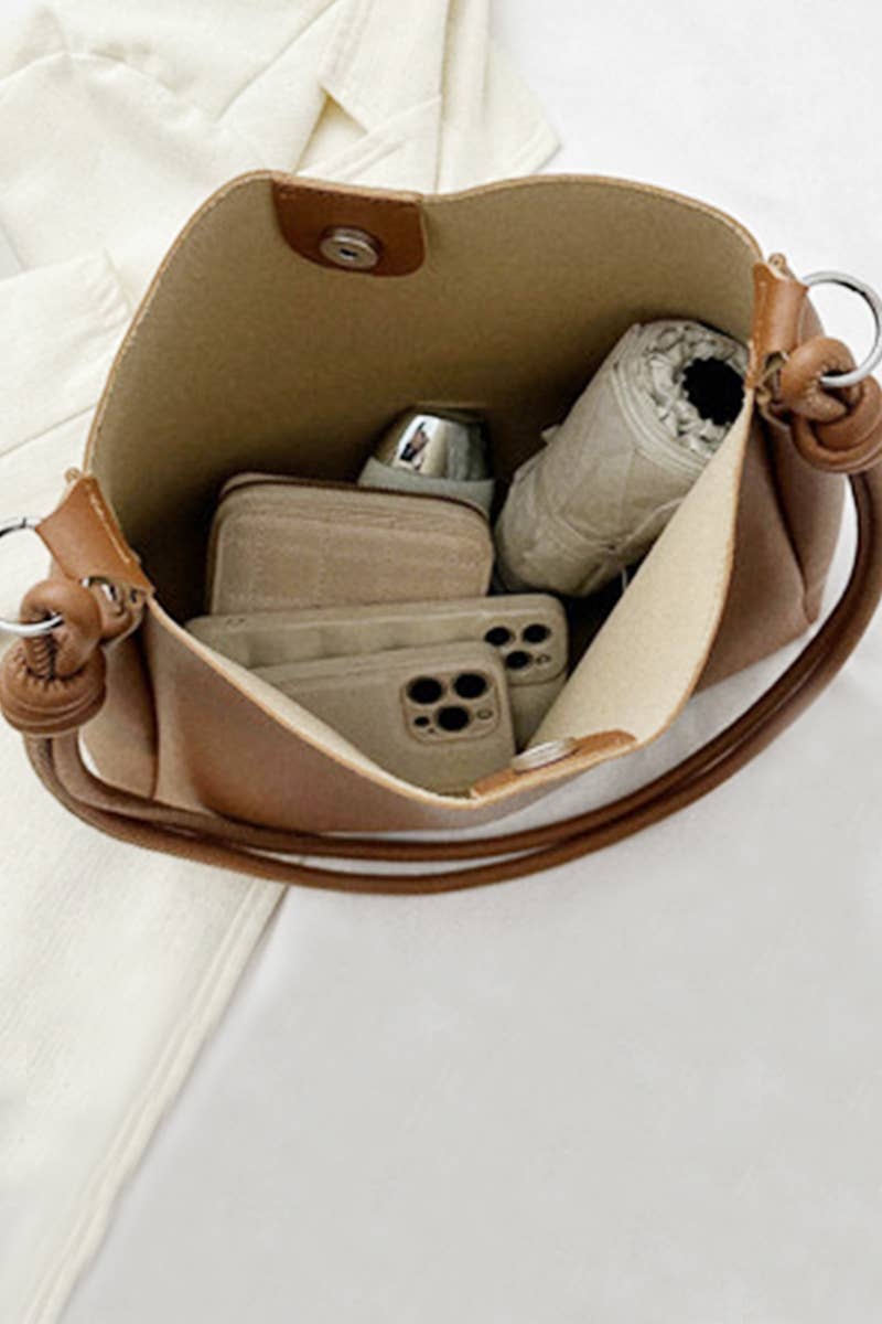 Minimalist Underarm Shoulder Tote Bag-Lemons and Limes Boutique