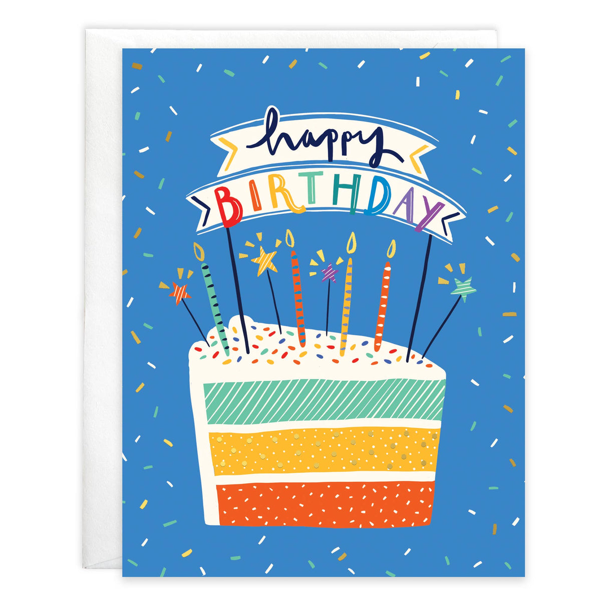 Birthday Greeting Card - Cake Slice-Lemons and Limes Boutique