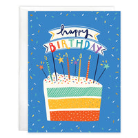 Birthday Greeting Card - Cake Slice-Lemons and Limes Boutique