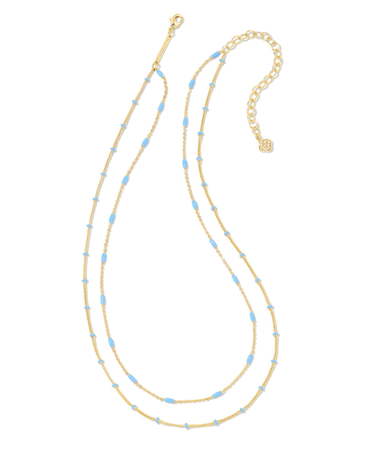 Dottie Multi Strand Necklace in Gold Periwinkle by Kendra Scott-Lemons and Limes Boutique