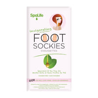 Pink Invigorating Foot Sockies Spearmint & Tea Tree Oil-Lemons and Limes Boutique