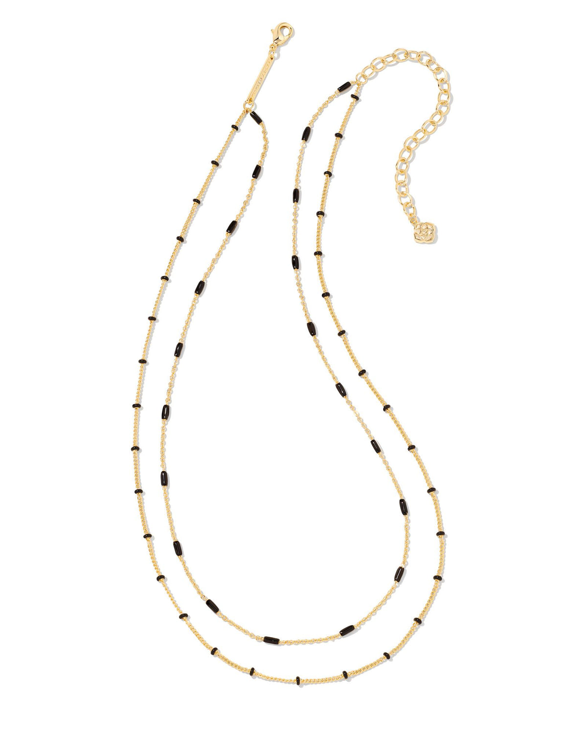 Dottie Multi Strand Necklace in Gold Black by Kendra Scott-Lemons and Limes Boutique