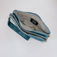 Cove Double Zip Nylon Wristlet Wallet in Assorted Colors-Lemons and Limes Boutique