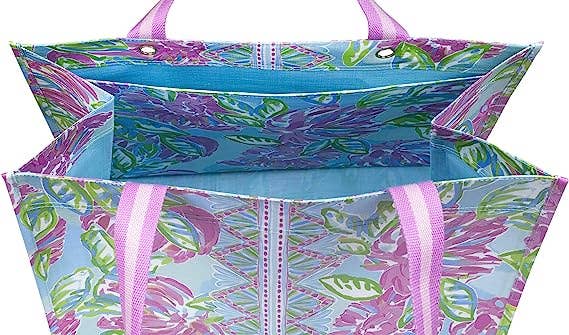 XL Market Shopper in Totally Blossom by Lilly Pulitzer--Lemons and Limes Boutique