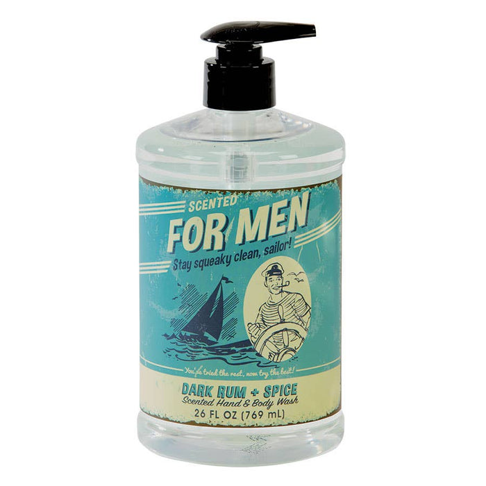 For Men Liquid Body Wash/Hand Soap in Dark Rum and Spice-Lemons and Limes Boutique