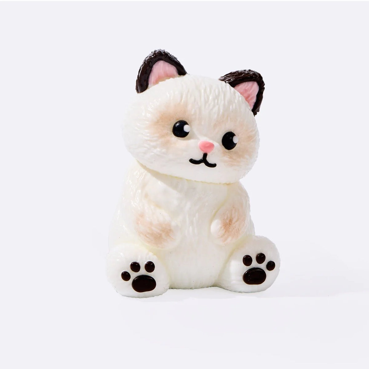 White Siamese Cat Taba Squishy (3 Week Fulfillment Time)