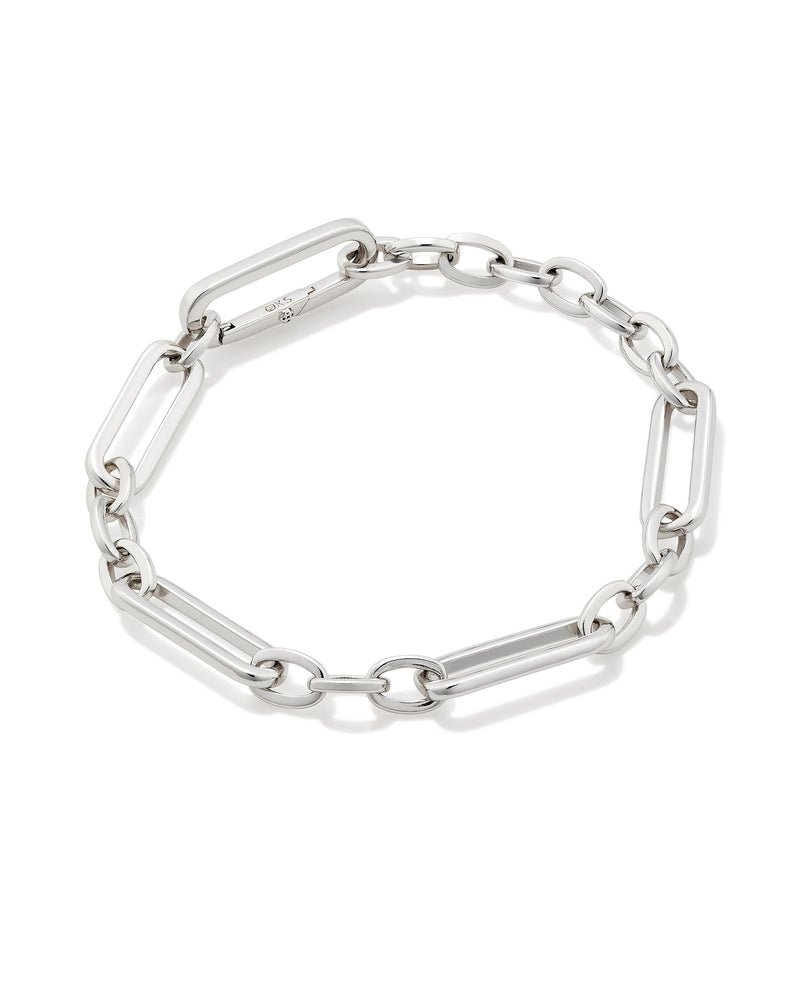 Heather Link and Chain Bracelet in Silver Kendra Scott-Lemons and Limes Boutique