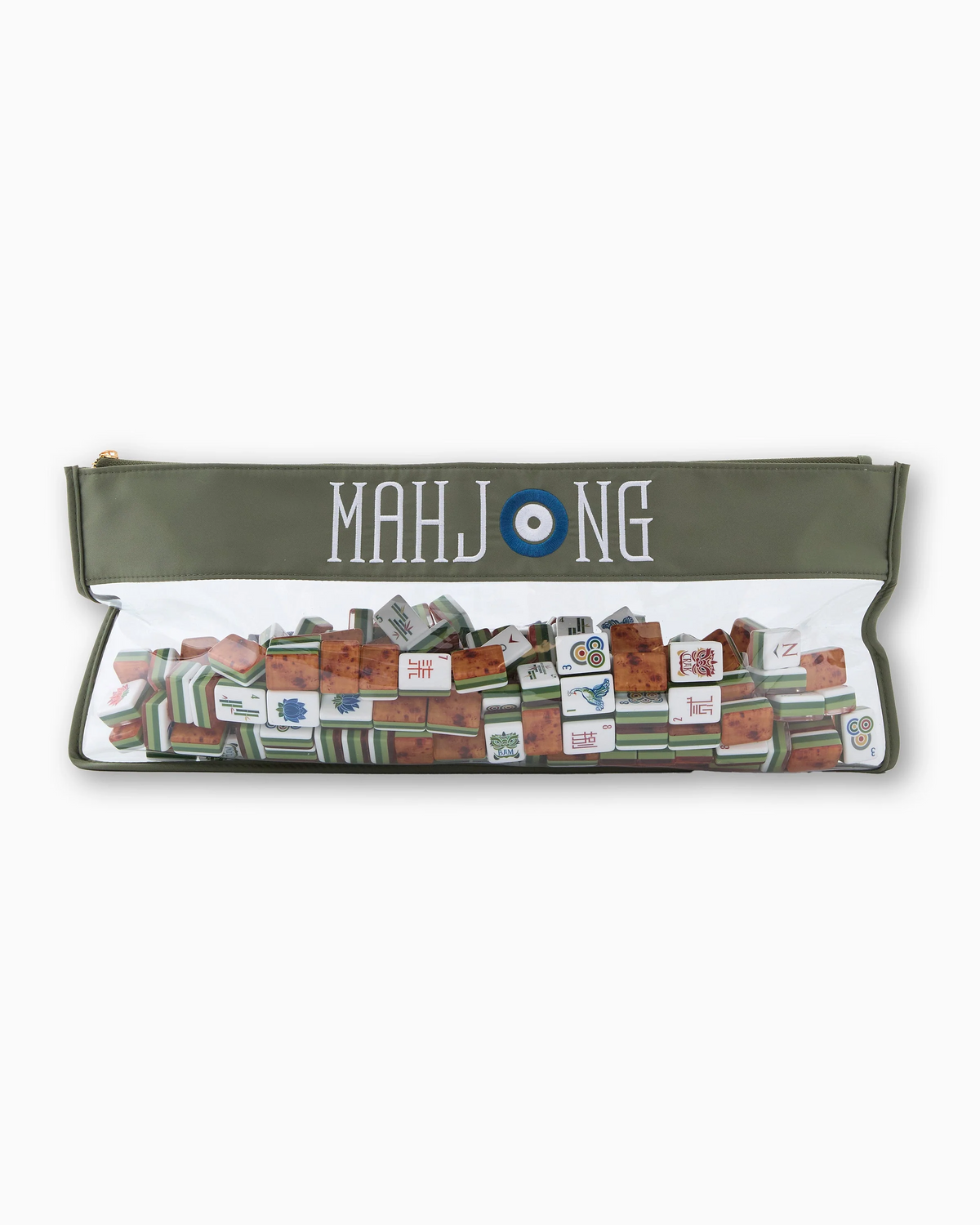 Forest Green Mahjong Tile Bag-Lemons and Limes Boutique