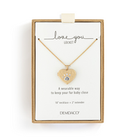 Pawprint Love You Locket in Gold-Lemons and Limes Boutique