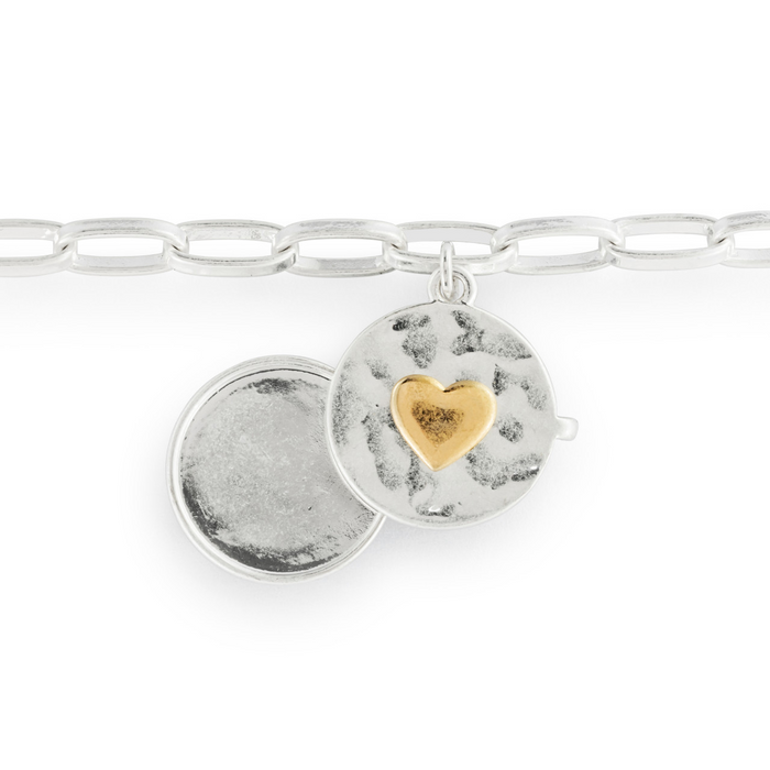 Love you Locket Bracelet in Silver-Lemons and Limes Boutique