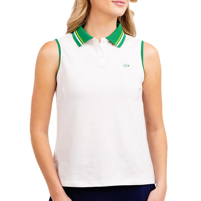 Show Out Sleeveless Polo by Good Good Golf--Lemons and Limes Boutique