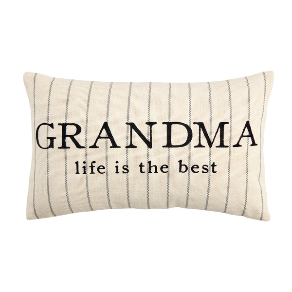 Grandma Stripe Pillow--Lemons and Limes Boutique