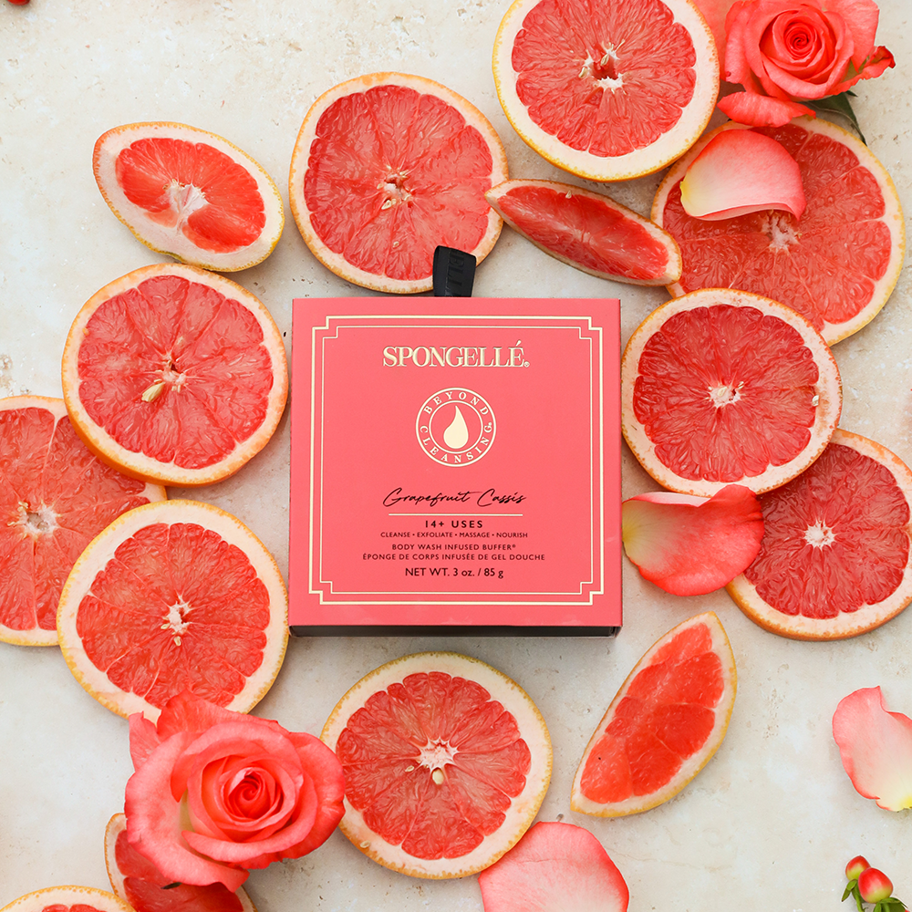 Grapefruit Cassis | Boxed Flower-Body Wash Infused Buffer-Lemons and Limes Boutique