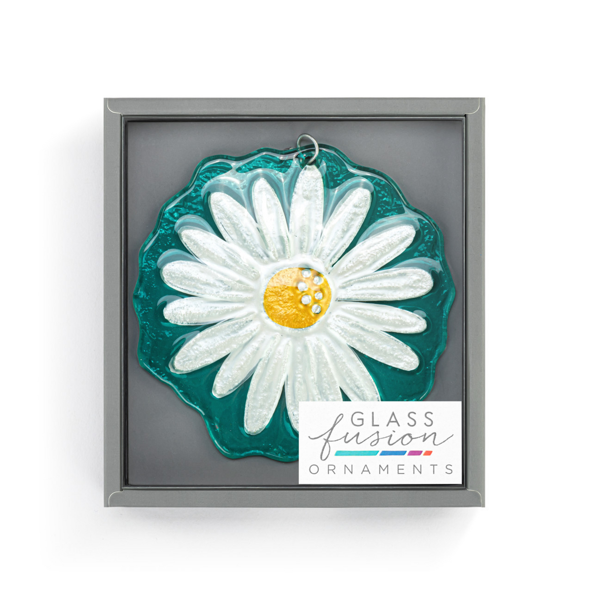 Daisy Glass Ornament-Lemons and Limes Boutique