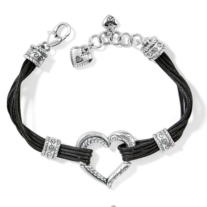 Heritage Heart Bracelet in Black by Brighton-Bracelets-Lemons and Limes Boutique