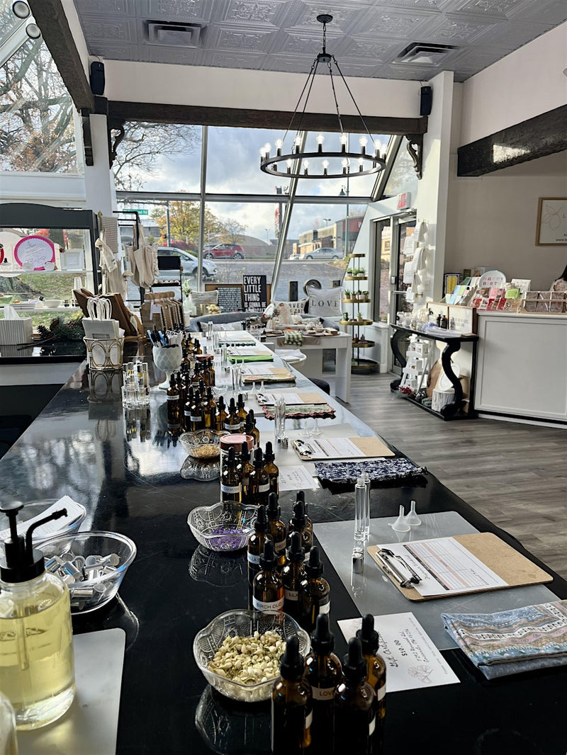 Winter Edition Rollerball Perfume Workshop with Lavender Sachet at Lemons and Limes Kenwood December 11th 6-7:3-Lemons and Limes Boutique