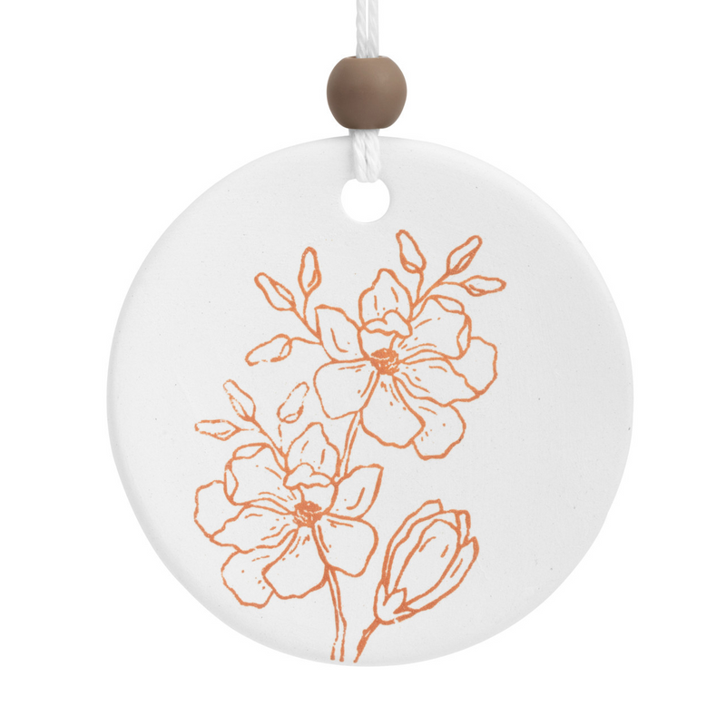 Floral Oil Diffuser Ornament-Lemons and Limes Boutique
