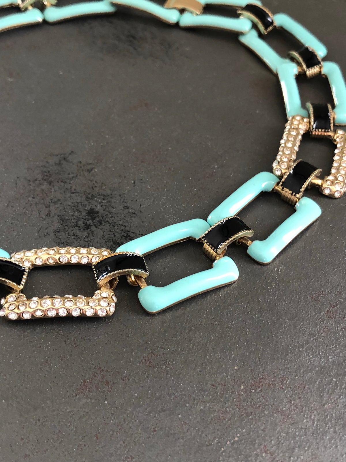 Anna Rhinestone Statement Necklace-Necklace-Lemons and Limes Boutique