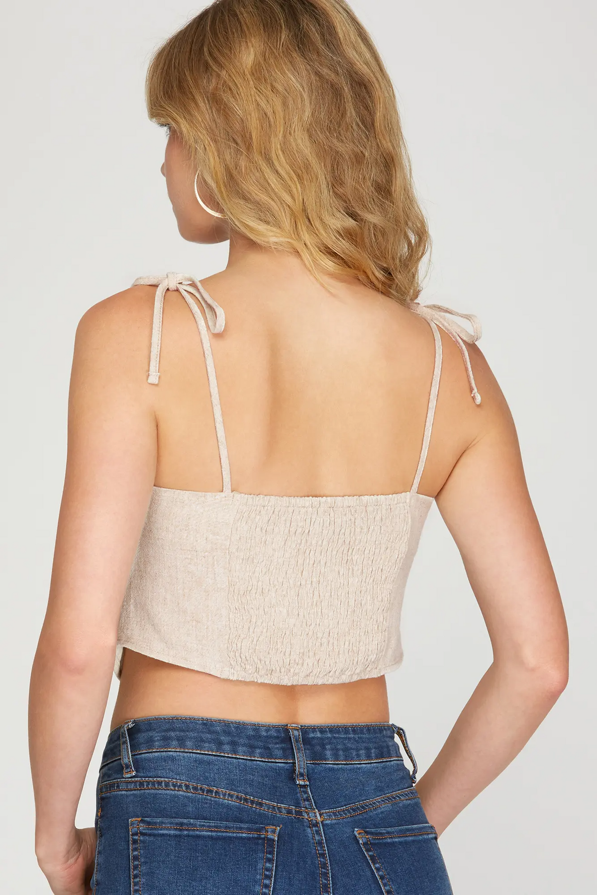 Linen Cami Top in Natural-Lemons and Limes Boutique