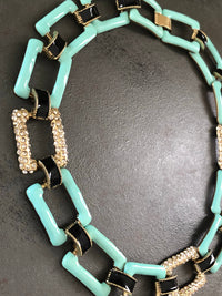 Anna Rhinestone Statement Necklace-Necklace-Lemons and Limes Boutique