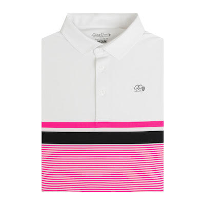 Skyline Polo in Pink by Good Good Golf--Lemons and Limes Boutique