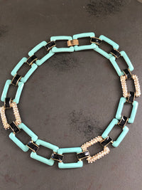 Anna Rhinestone Statement Necklace-Necklace-Lemons and Limes Boutique