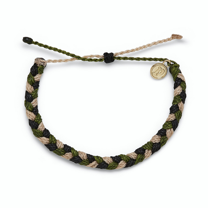 Charity Braided Bracelet in Camo for Our Troops by Pura Vida--Lemons and Limes Boutique