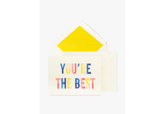 You're The Best Thank You Card Kate Spade--Lemons and Limes Boutique