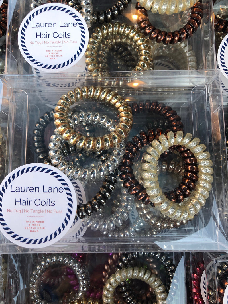 Large Lauren Lane Hair Coil Set in Mixed Metals-Hair Accessories-Lemons and Limes Boutique