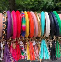 Hannah Hands Free Bangle Keychain-Pink Marble-Keychain-Lemons and Limes Boutique