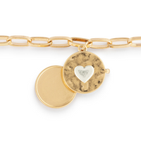 Love you Locket Bracelet in Gold-Lemons and Limes Boutique