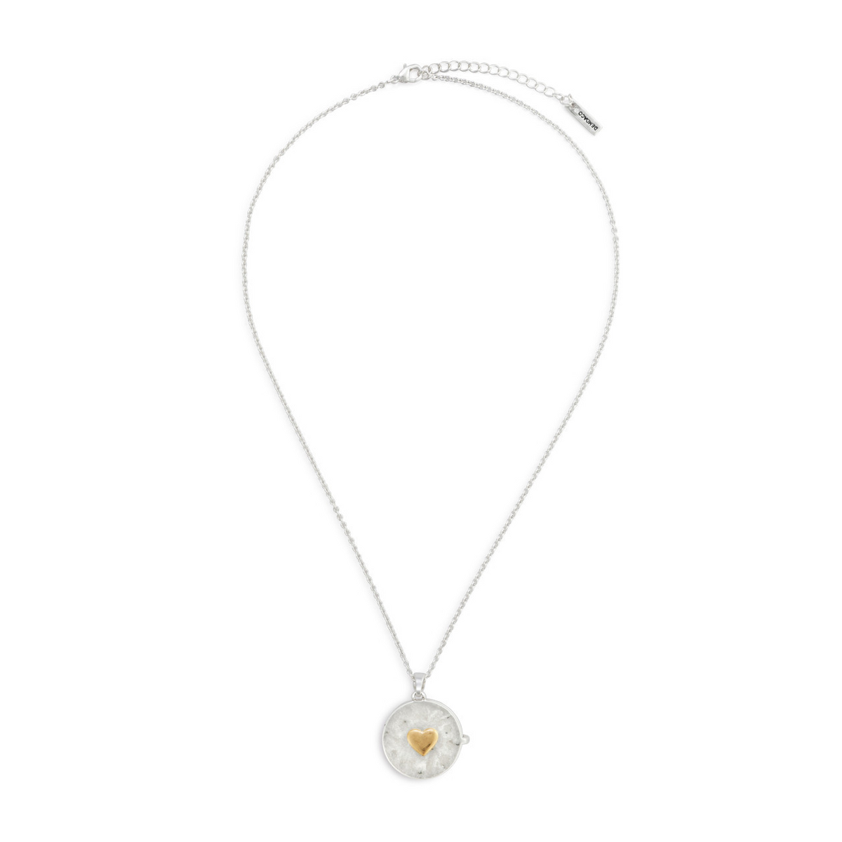 Love you Locket Necklace in Silver-Lemons and Limes Boutique