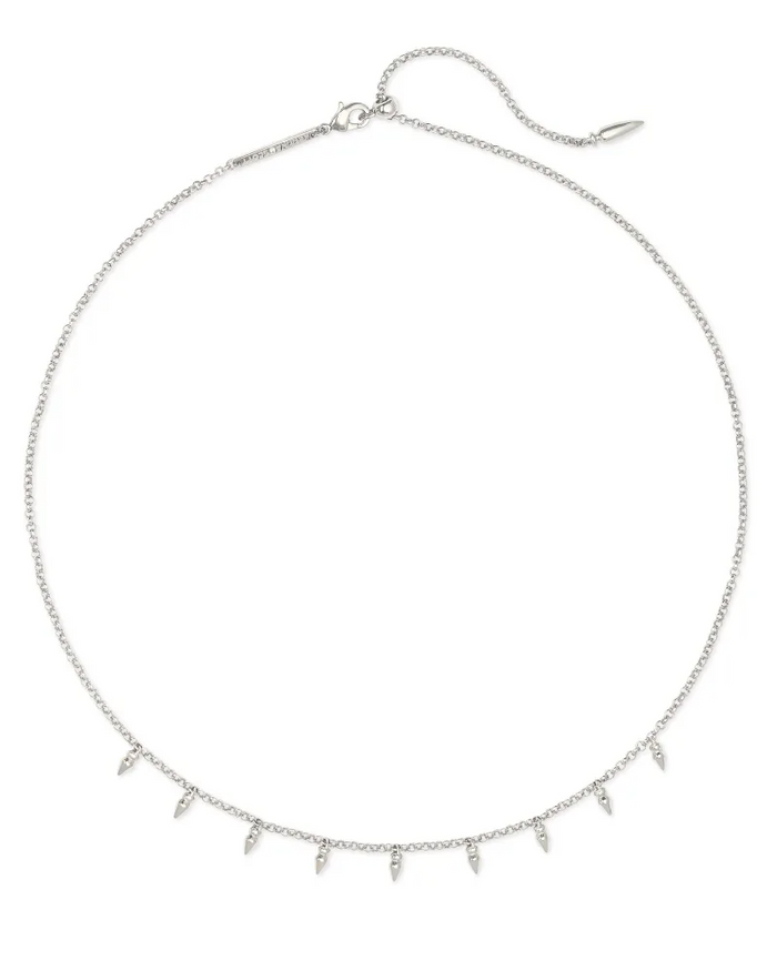 Addison Choker Necklace in Rhodium Metal by Kendra Scott-Lemons and Limes Boutique