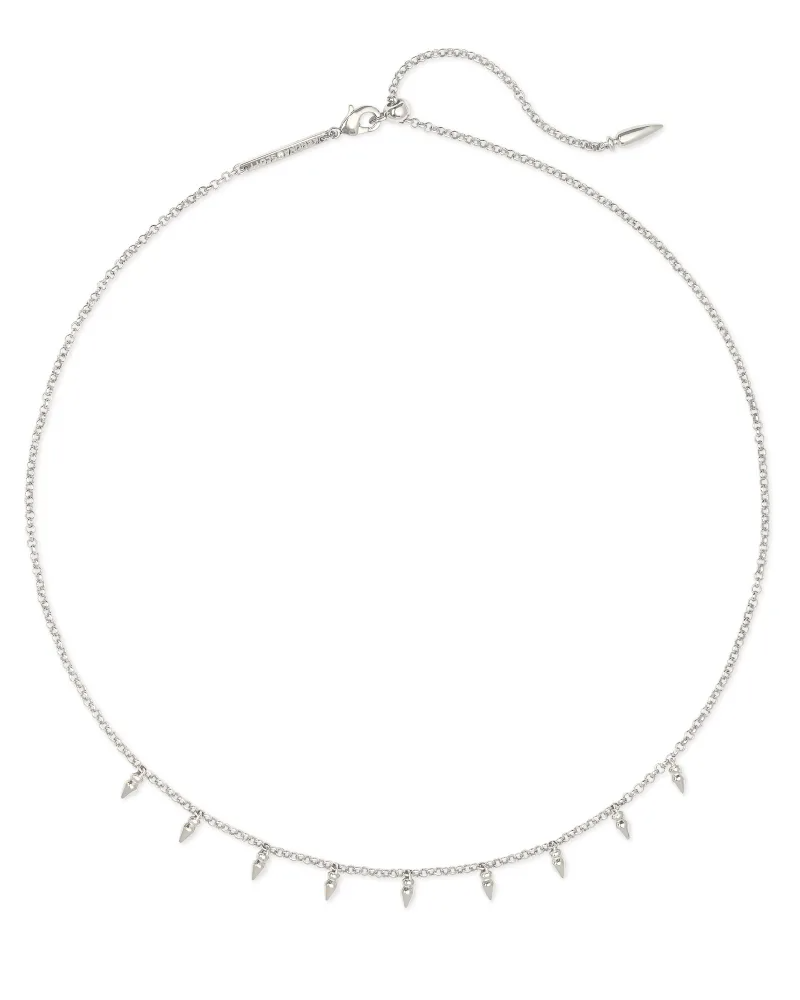 Addison Choker Necklace in Rhodium Metal by Kendra Scott-Lemons and Limes Boutique