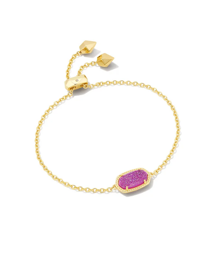 Elaina Delicate Chain Bracelet in Gold Mulberry Drusy by Kendra Scott-Lemons and Limes Boutique