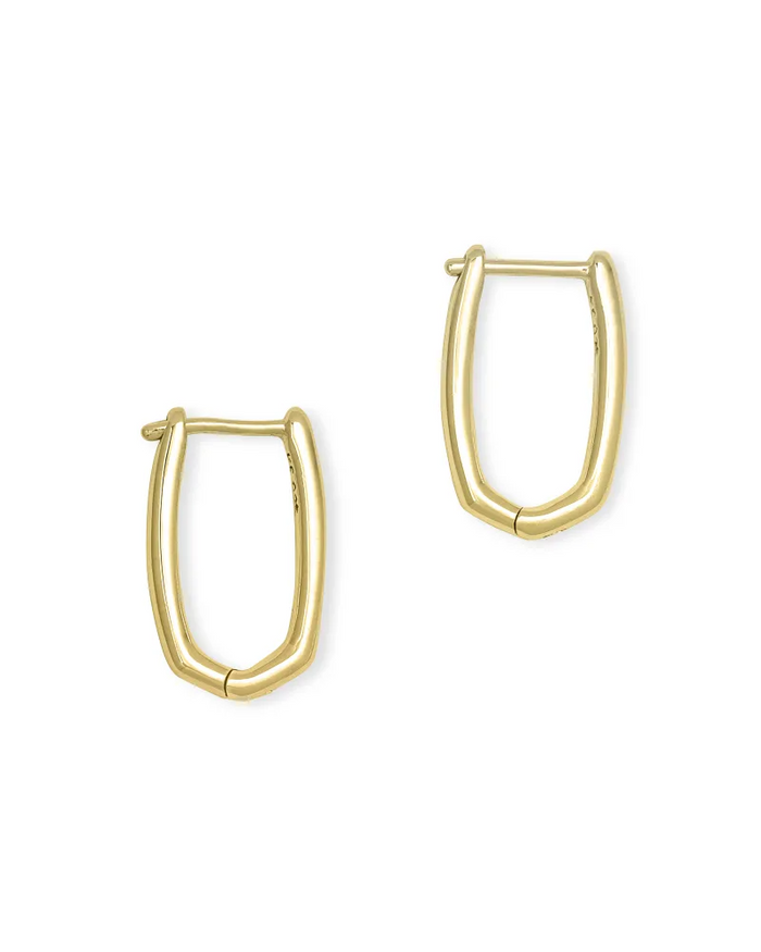 Ellen Huggie Earrings in 18K Gold Vermeil by Kendra Scott-Lemons and Limes Boutique