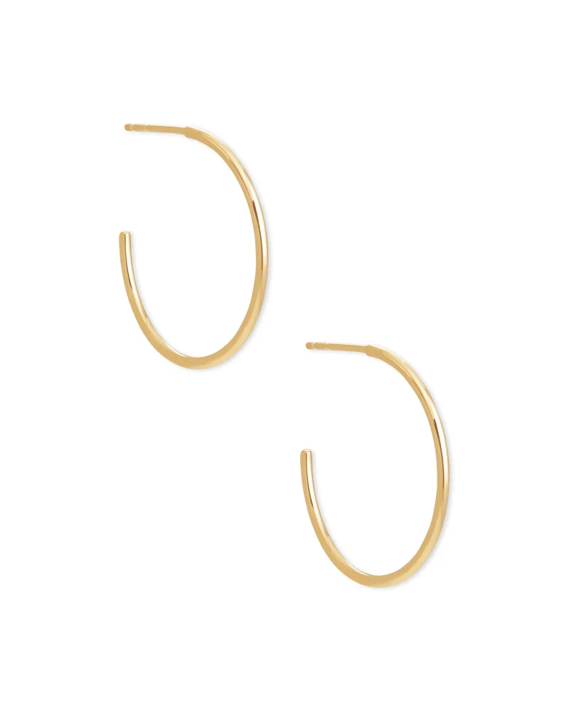 Keeley Small Hoop Earrings in 18K Gold Vermeil by Kendra Scott-Lemons and Limes Boutique