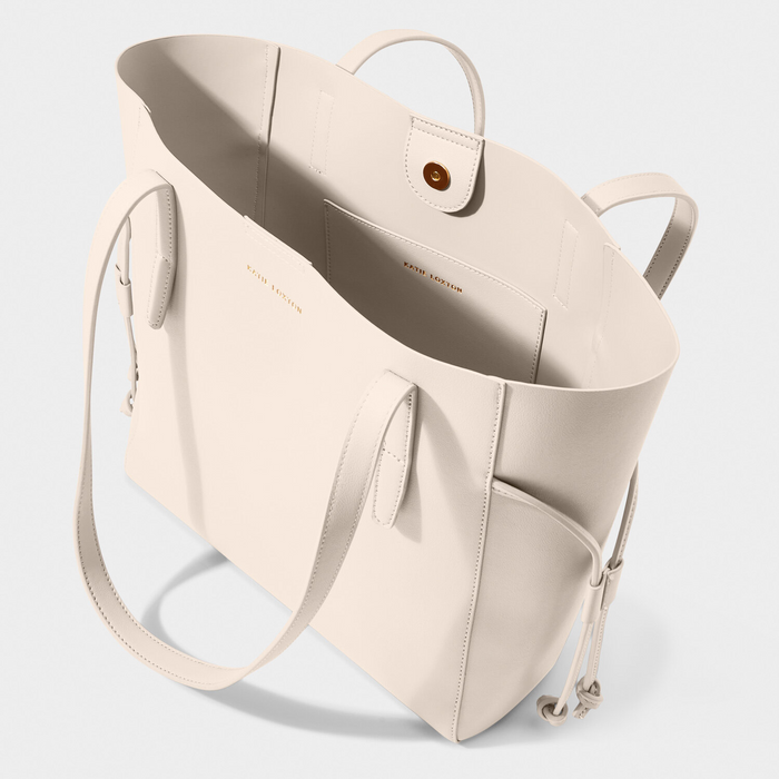 Ashley Tote Bag in Off White-Lemons and Limes Boutique