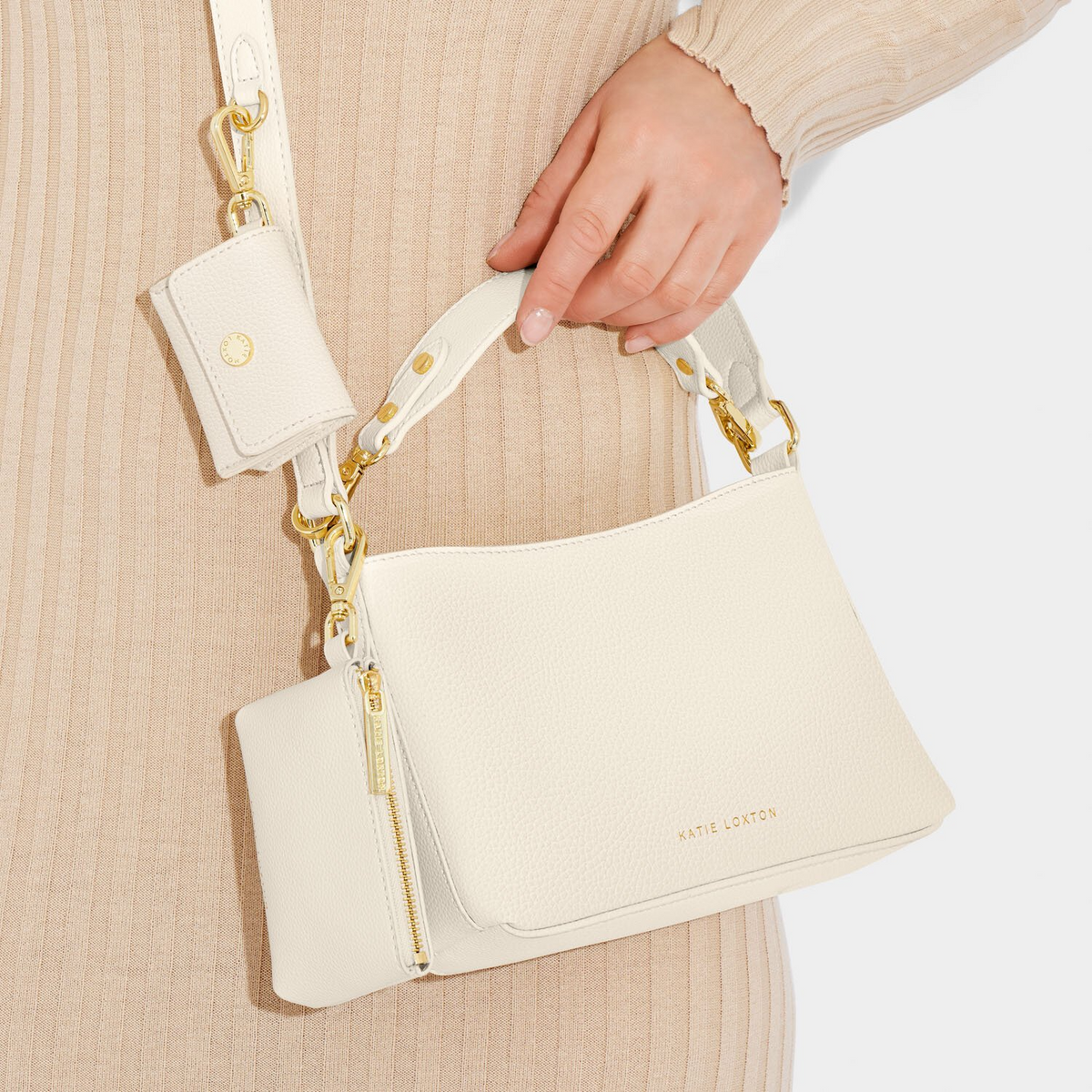 Evie Crossbody Bag in Eggshell-Lemons and Limes Boutique