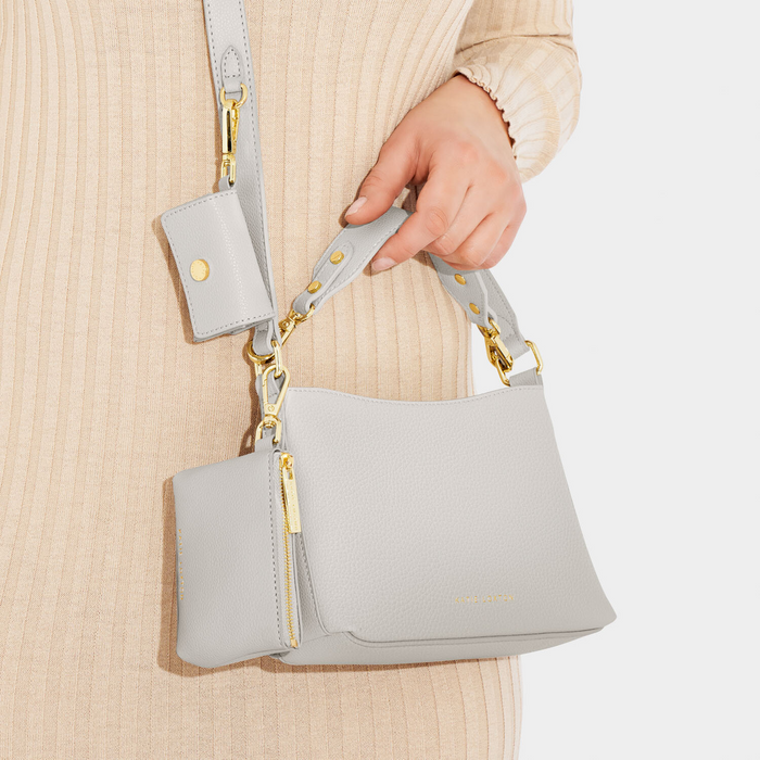 Evie Crossbody Bag in Cool Gray--Lemons and Limes Boutique
