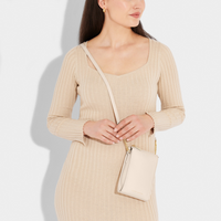 Zana Slim Crossbody in Eggshell-Lemons and Limes Boutique